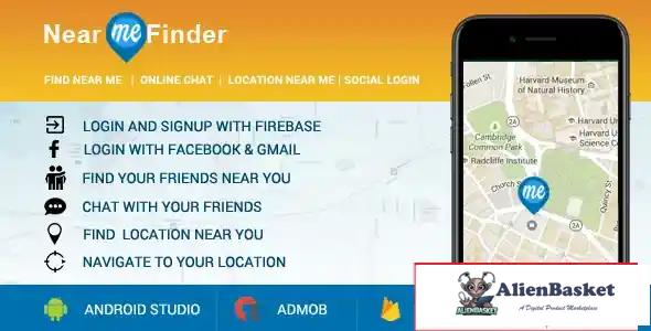 114944 Near Me App - Location Finder + Social Login +Friend Finder + Chat + Location Navigation 