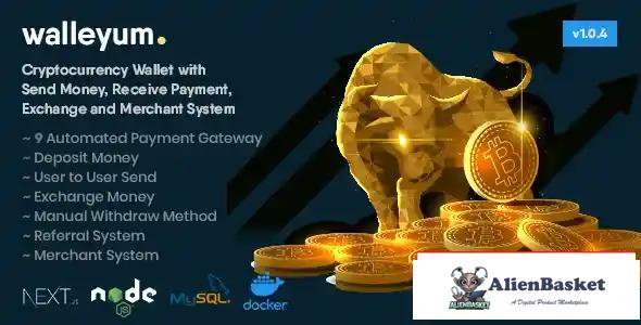 115075 Walleyum - Cryptocurrency Wallet System with Exchange 