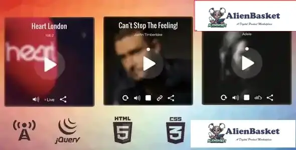 115105 Single jQuery Audio Player (Music and Radio) v1.2 