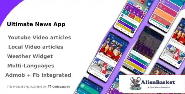 115077 Ultimate News App (Video,Youtube,Weather,Survey) 