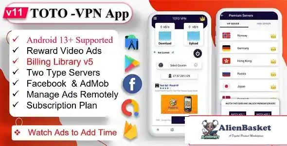 115102 TOTO - VPN | VPN App | Facebook Ads | Admob Ads | Ads Manage Remotely | VPN | VPN Subscriptio