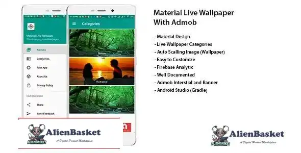 114878 Material Live Wallpaper With Admob and Admin Panel 