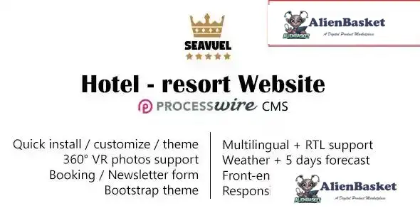 114794 SeaVuel - Multilingual - Hotel website with CMS - Bootstrap theme 