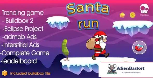 114752 Santa Runner & + Buildbox 2 file + Admob + Leaderboard + Review + Share Button 