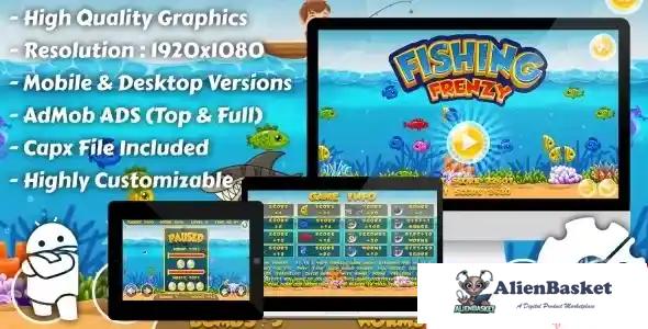 114759 Fishing Frenzy - HTML5 Game, Mobile Version+AdMob!!! (Construct-2 CAPX) 