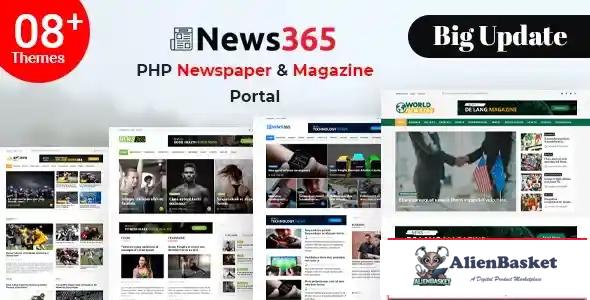 114814 News365 – PHP Newspaper Script Magazine Blog with Video Newspaper v4.0 