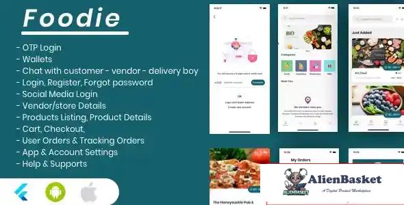 115337 Foodie - Flutter Grocery, Food, Pharmacy, Store Delivery Mobile App v1.6.0 70246