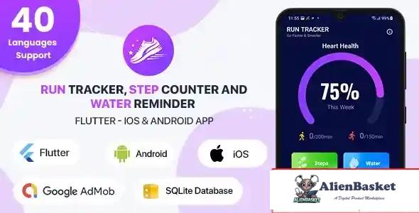 115538 Run Tracker, Step Counter and Water Reminder - Flutter Android & iOS App (20 Languages) v1.4 