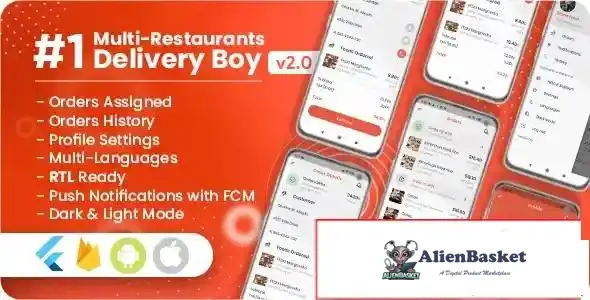 115380 Delivery Boy For Multi-Restaurants Flutter App v1.4.0 70289
