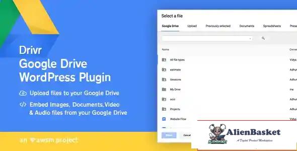 114625 Drivr - Google Drive Plugin for WordPress v1.0 