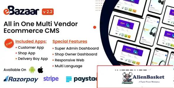 115263 eBazaar - All In One Multi Vendor Ecommerce CMS v2.2 