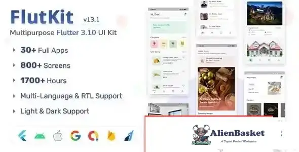 115084 FlutKit - Flutter UI Kit v9.2.0 