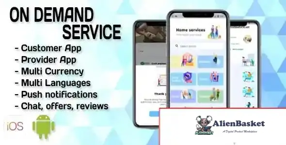 115078 Handyman Service 4 Apps Customer+Provider+Admin Panel+Web Site Flutter Complete Solution v2.8
