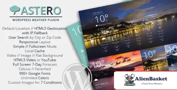 114582 Astero WordPress Weather Plugin v1.3.1 