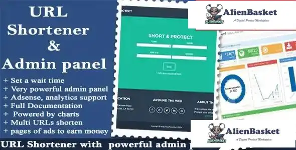 114055 URL Shortener with Ads and Powerful Admin Panel v1.3 