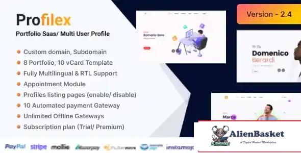 115282 Profilex - Portfolio Builder SAAS Multi-User Profile (Multitenancy) v2.3 