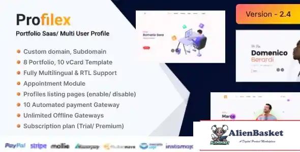 115125 Profilex - Portfolio Builder SAAS Multi-User Profile (Multitenancy) v2.2 
