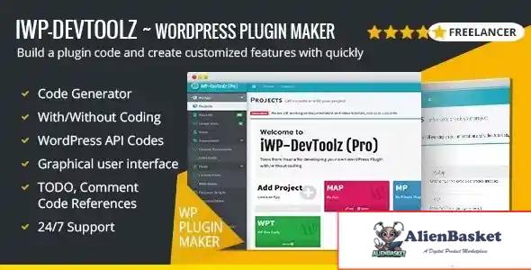115261 iWP-DevToolz (Pro) - WordPress Plugin Maker + Code Generator v2.0 