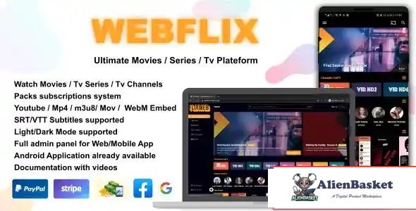 115061 WebFlix - Movies - TV Series - Live TV Channels - Subscription v1.5 