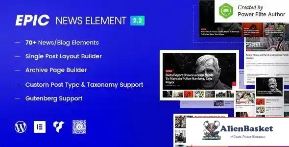 115351 Epic News Elements - News Magazine Blog Element & Blog Add Ons for Elementor & WPBakery Page 