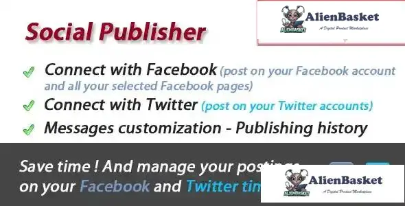 114112 Facebook and Twitter Social Publisher 
