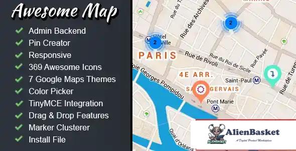 114076 Awesome Map - Fully Customizable Markers Map 