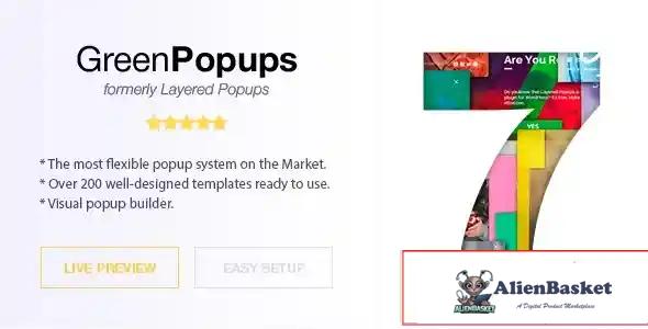 114529 Popup Plugin for WordPress - Green Popups (formerly Layered Popups) v6.03 