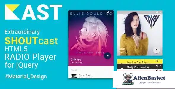 114375 Kast - Extraordinary SHOUTcast HTML5 Radio Player for jQuery - Material Design 