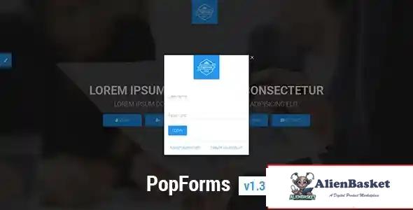 114398 PopForms Material Design Responsive Bootstrap Modal Form Set 