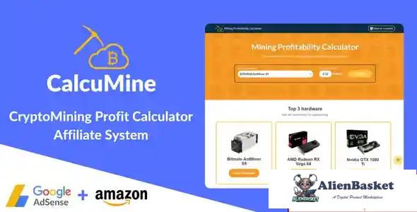 114841 CalcuMine - Cryptocurrency Mining Calculator & Amazon Affiliate System v1.2 
