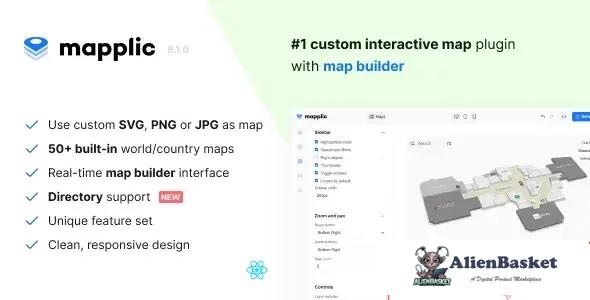 114278 Mapplic - Custom Interactive Map jQuery Plugin 