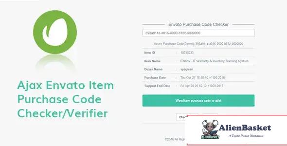 114688 Ajax Envato Purchase Code Checker 