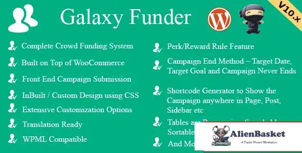 114510 Galaxy Funder - WooCommerce Crowdfunding System v8.8 