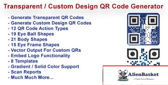 114711 Transparent & Custom Design QR Code Generator 