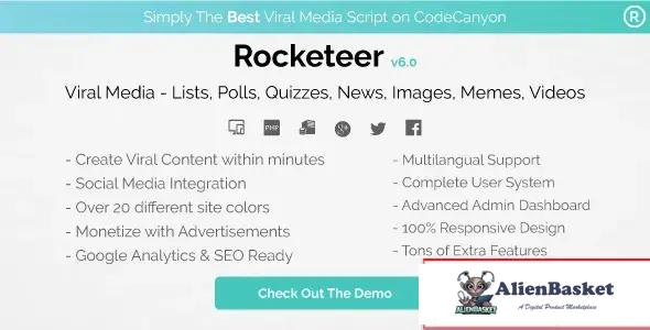 114710 Rocketeer - Viral Media Lists, Polls, Quizzes, News, and Videos v6.1 