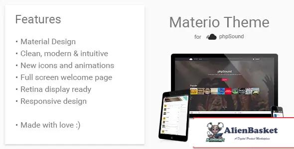 114450 Materio Theme for phpSound 