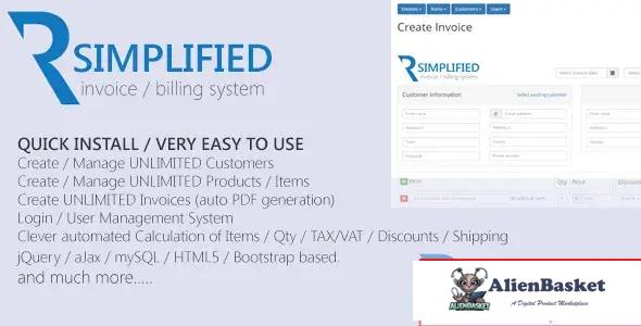 114293 Simplified PHP Invoice Billing System 