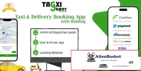 115628 Tagxi Super Bidding - Taxi + Goods Delivery Complete Solution With Bidding Option v2.3 70538