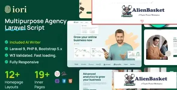 115666 Iori - Business Website for Company, Agency, Startup with AI writer tool & shopping cart - v1