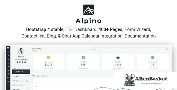 25979 Alpino v1.0 - Bootstrap 4 Admin Dashboard Template 