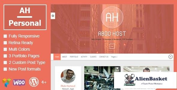 14699 AH Personal v1.3 - Creative Resume & Blog Theme 
