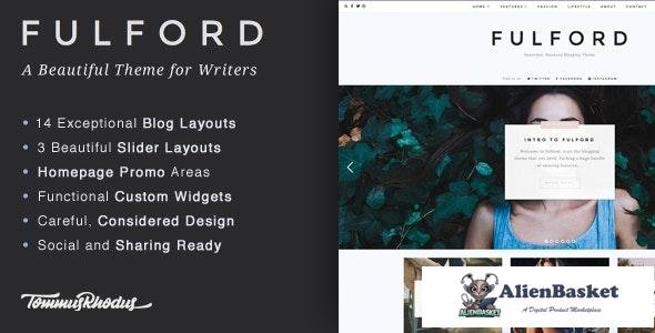 18967 Fulford v1.0.9 - Responsive WordPress Blogging Theme 