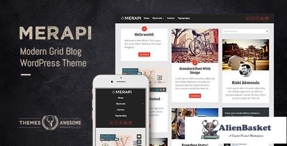 14804 Merapi v1.6 - Modern Grid Blog Theme 