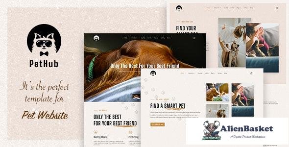 25335 PetHub v1.0 - Dog, Cat Care & Veterinary Joomla Template 