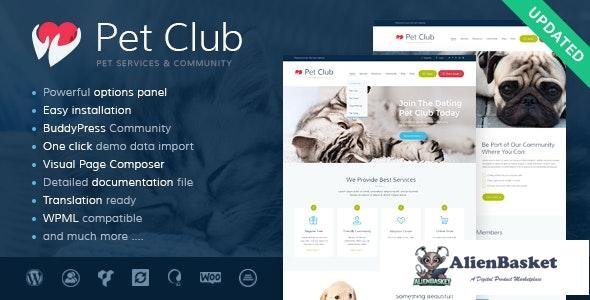 17346 Pets Club v2.3 - Pet Shop & Breeding Veterinary WordPress Theme 