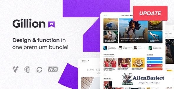 17550 Gillion v3.4.4 - Multi-Concept Blog/Magazine & Shop WordPress Theme 