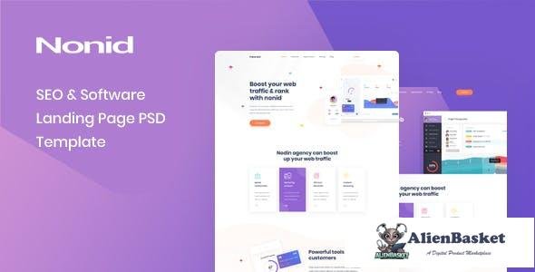 14683 Nonid - SEO & Software Landing Page PSD Template 