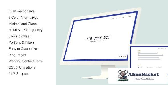 11127 Glitche - Responsive vCard / Resume / CV Template 