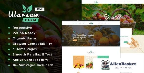 31768 Warsaw v1.0 - Organic Food, Agriculture, Farm Services and Beauty Products HTML Template 