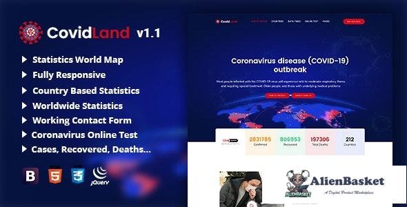 22504 CovidLand v1.1 - COVID-19 Corona Virus Medical Prevention Template 